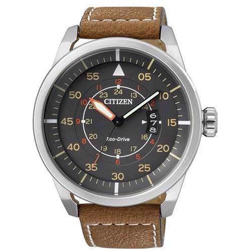 Image of Citizen Sport mat rustfri stål quartz med Eco-Drive Herre ur, model AW1360-12H